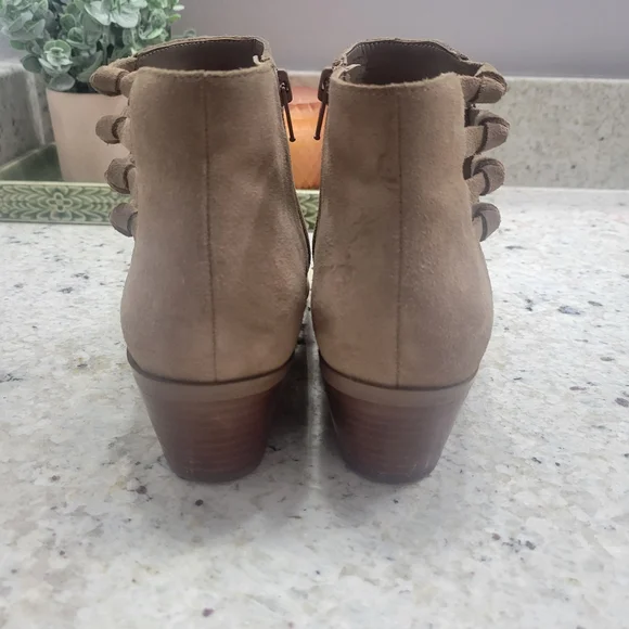 Women's Tan Ankle Boots - Picture 3 of 6